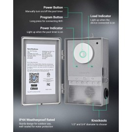 Dewenwils DEWENWIL WiFi Pool Pump Timer, Heavy Duty Wireless Controller Timer Water Heater