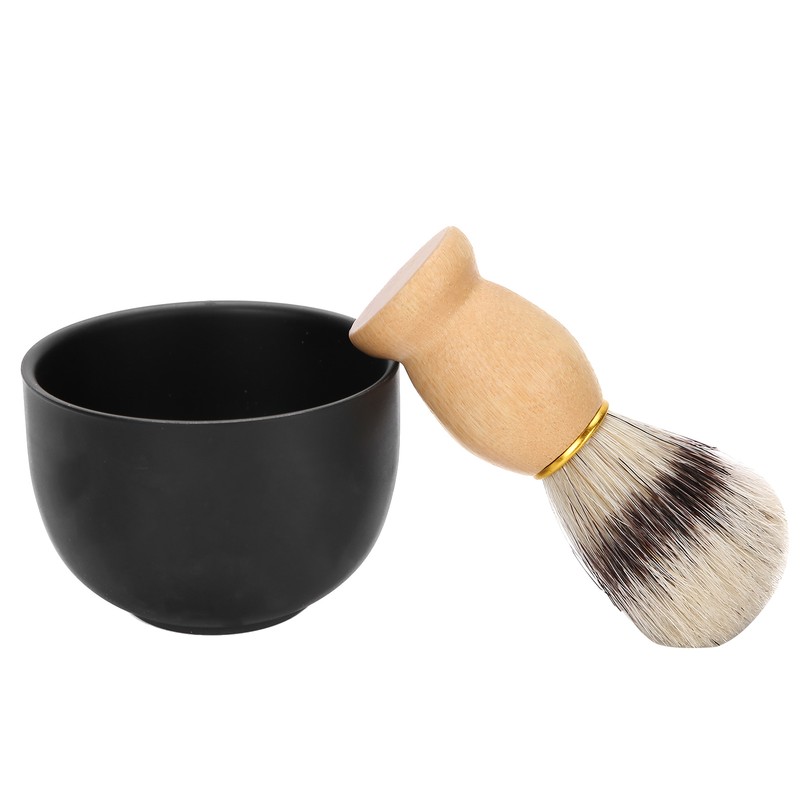 2pcs / Set Shaving Soap Bowl Shaving Brush Beard Brush