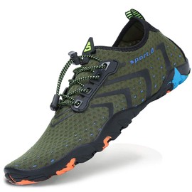 SAGUARO Unisex Adult Bathing Shoes Breathable Thick Sole Size 36-46, Pure Green