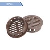 sourcing map Round Soffit Vents 1 inch, 8Pcs Brown Plastic