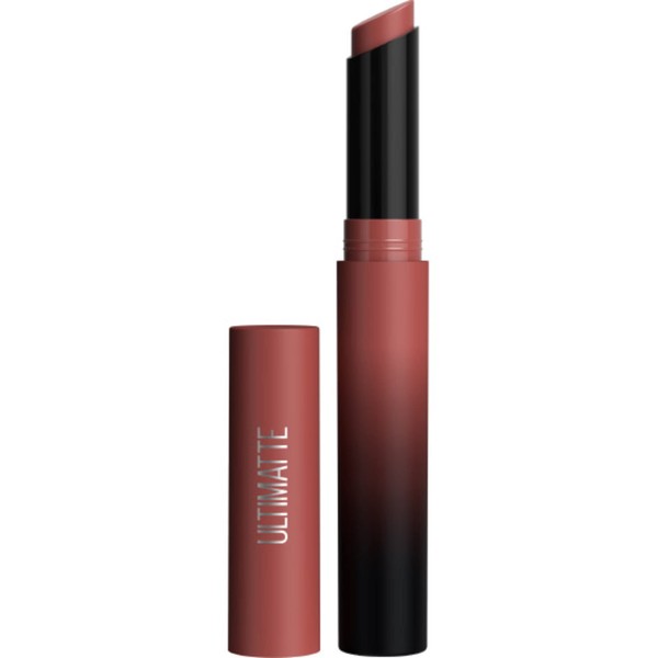 Maybelline Color Sensational Ultimatte Matte Lipstick, Non-Drying, Intense Color Pigment, More Mocha, Mid-Tone Mauve, 0.06 oz