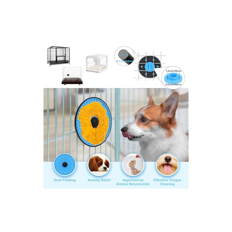 Lick Mat para perros, almohadillas para orejas para lamer para