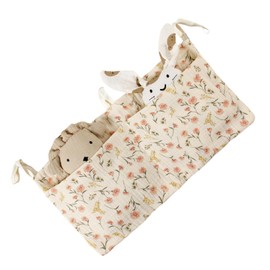 Baby Bedside Storage Bag, Crib Organizer for Crib, Crib Accessories, Dormitory Bed Bunk Organizing Bag, 2 Pockets Baby Nappy Bag for Baby Cribs and Toys