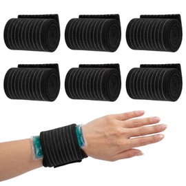 6 Pack Ice Pack Extension Straps - 35"x3" Elastic Wrap for Hot & Cold Packs