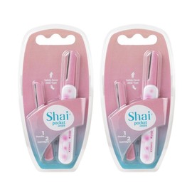 Dorco Shy Pocket Slide Eyebrow Razor, 2 pcs / 도루코 샤이포켓 슬라이드 눈썹면도기, 2개