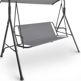 Coverify Replacement Swing Seat Cover, Durable 600D Oxford Fabric Garden Swing Chair Cover Outdoor Swing Seat Cover, Universal Fit for 2&3-seater Swing Chair 113x47x47cm Grey