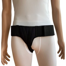 Hernia Gear Right Side Inguinal Hernia Groin Belt Black (S 26-30)