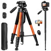 Tripod for Camera, 72" Tall Camera Tripod & Monopod with