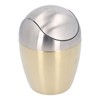 Desktop Small Trash Can Multipurpose 304 Stainless Steel Mini Trash