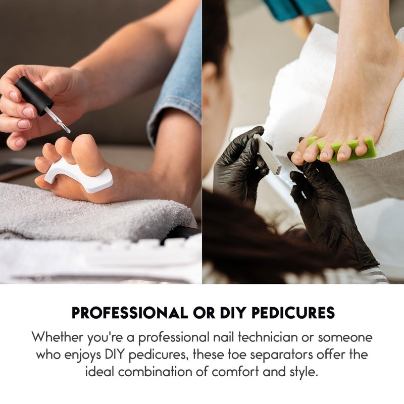 LIKO Toe Separator 4 Slots Extra Soft Multi Colored Case