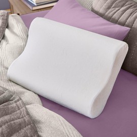 Sleep Innovations Memory Foam Contour Pillow, Queen Size, Head, Neck, and Shoulder Alignment, Side and Back Sleepers, Medium Support