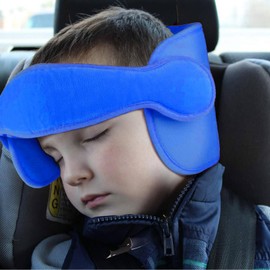 ZOIBV Child Seat Headrest, Head Protection Sleeping, Car Seat Neck Support Children Adjustable Head Protection Head Holder Child Seat Baby, Suitable for Car Seats, Sleeping Pillow Head Holder, Blue
