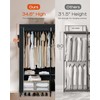 CASAMAYA Portable Closet, 54.3 Inch Large Capacity Wardrobe Closet with