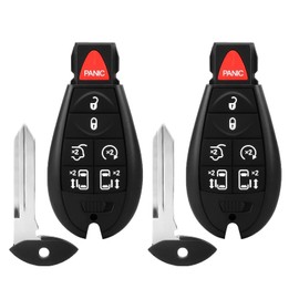 Key Fob Fobik Replacement Compatible for Chrysler Town and Country Dodge Grand Caravan 2008-2020 Car Keyless Entry Remote Control M3N5WY783X IYZ-C01C（2 Pack）