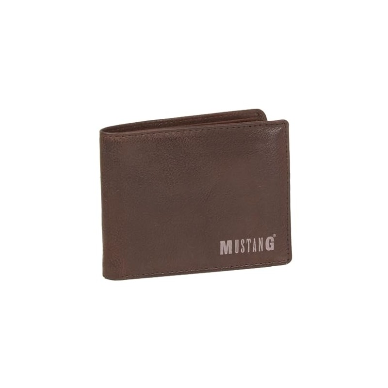 MUSTANG Fresno Leather Wallet Brown, brown, Classic