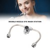 Faucet Mounted Eyewash Station Double Nozzle Emergency Eye Wash Unit
