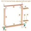 Rug Tufting Frame, 29.5in X 29.5in Wooden,with Rubber Strips for