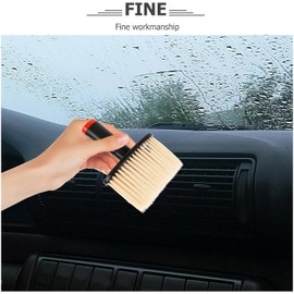 Cepillo Cerdas Suaves y Mango Ergonómico para Limpieza de Aire Acondicionado del Coche Fiesta de Verano Adecuado para Limpiar Salidas de Aire y Huecos