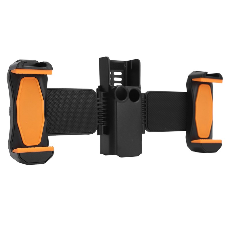 Dual Phone Extension Holder Cold Shoe Adapter Mount Mobile Phone