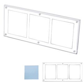 SWAWIS 35PT Card Frame Card Holder Trading Cards Transparent Magnetic Card Holder UV Protection Acrylic Card Sleeves Protective Cases for Sports Cards Collection, 3 Cards