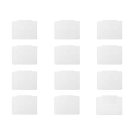 12 Pcs Removable Bin Labels Clip, Basket Labels Clips On Set, Plastic Basket Bin Label Clip on,Kitchen Clips Label Holder for Basket Pantry Organization Box（White