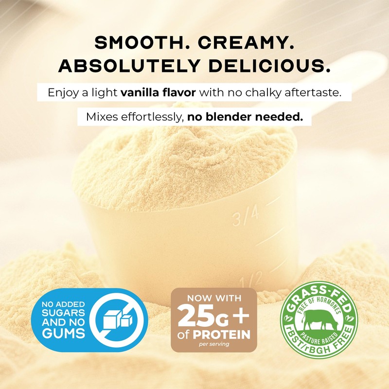 Muscle Feast Grass-Fed Whey Protein Isolate, All Natural Hormone Free