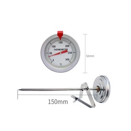 latikaly Oil Thermometer, For Tempura Cooking, Waterproof, Oil Temperature Measuring Equipment, 32°F to 882°F (0°C to 300°C), 5.9 inches (15cm)