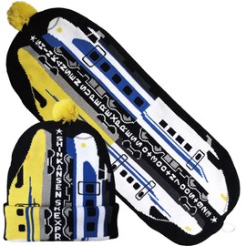 [zakka Borboleta.] Iron Muffler ADV Iron Muffler Hat Advance 2-Way Shinkansen Railway Collection Knit Hat, Red, Blue, Green, Light Blue, Black