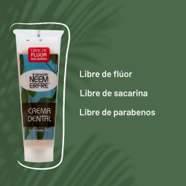 Paq.de 3-crema Dental Artesanal De Corteza De Neem Sin Fluor