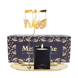 Birthday Gift for Women, Unique Butterfly Candle Gift for Mothers, Sisters, and Best Friends, Gift of Rotating Scented Candles for Mother's Day,Christmas,Easter,6 oz.