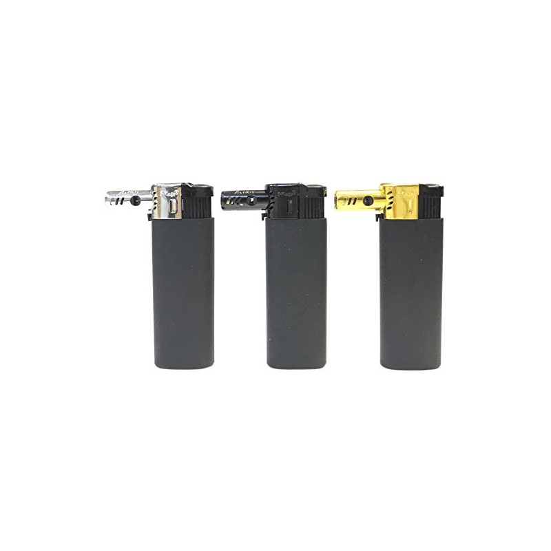 HHB Eclipse Small Rubberized Side Torch Refillable Electronic Jet Flame