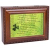 Cottage Garden St Patrick Plucked a Shamrock Woodgrain Rope Trim