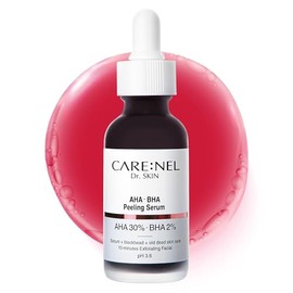 CARE:NEL Solución Peeling Aha 30% Bha 2% Serum - Cuidado Coreano De La Piel Exfoliante Y Ácido Hialurónico Vitamina - Tratamiento De Noche Antienvejecimiento Hidratante Antiarrugas Ph 3.6(30 Ml, 1