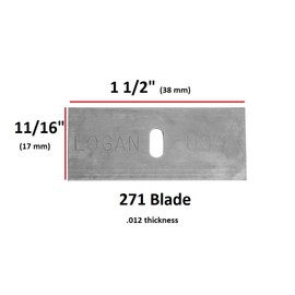 Logan 271-20 - Cuchillas cortadoras de 8 capas (20 piezas) para usar con Logan 5000 cortador de 8 capas para enmarcar imágenes
