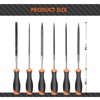CCLIFE File Set 6-Piece Professional Workshop File Set Small Metal