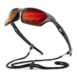SCVCN Polarized Sports Sunglasses for Men and Women - UV400 Protection - Cycling Glasses, Ideal for Golf, Cycling S33, 01, Unit size