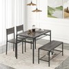 Giantex Dining Table Set for 4, Kitchen Table with Chairs