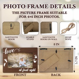 Baby Picture Frames, Love At First Sight Baby Photo Frame Gifts For Mothers Day Fathers Day Birthday, Newborn Frames For Pregnant Women New Mom Dad, Kids Sonogram Frame For First Times Parents -07