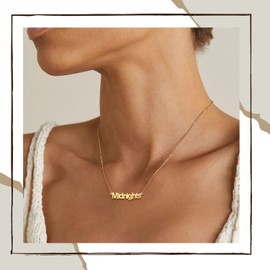 COTATI Faith Cross Necklace Jewelry for Women Silver Jesus Christian Pendant Necklaces Gifts for Mom (M, Gold)