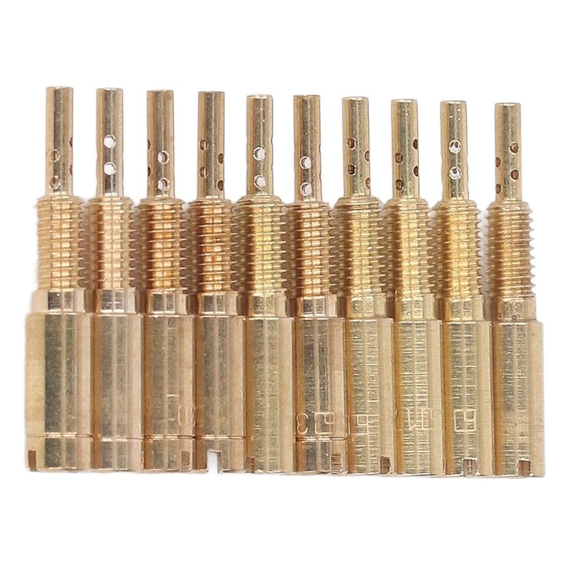 10pcs Carburetor Pilot Nozzle Set 15-25 30-40 Metal Carburetor Nozzle