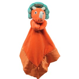 Yikes Twins Dinosaur Lovey Blanket for Baby | Large 20" x 20" Baby Lovey for Girls or Boys | Cute Dinosaur Security Blanket for Babies and Toddlers