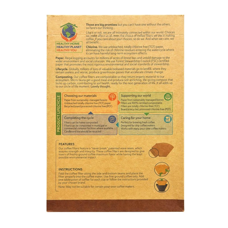 If You Care Coffee Filters No. 4 – Unbleached, Chlorine-Free