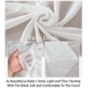 White Chiffon Backdrop Sheer Curtains 2 Panels - 25x10ft Chiffon
