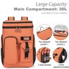 Insulated Cooler Backpack,33 Cans Multifunctional Double Deck Leakproof Cooler Bag
