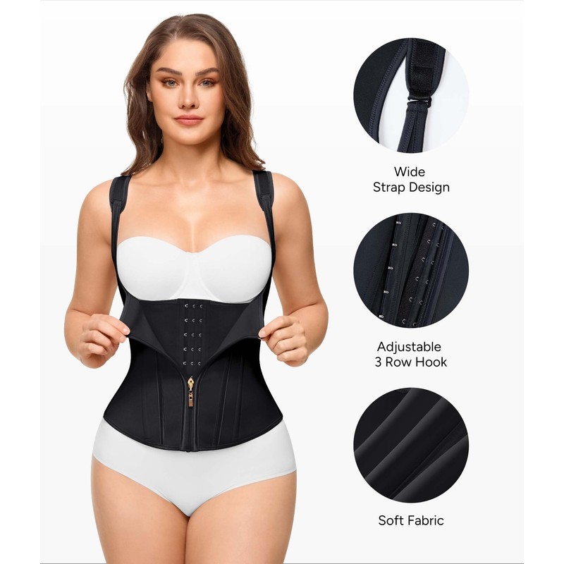 Nebility Waist Trainer for Women Corset Shapewear Tummy Control Faja