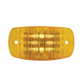 United Pacific 39904B 14 LED Rectangular Clearance/Marker Light - Amber LED/Amber Lens