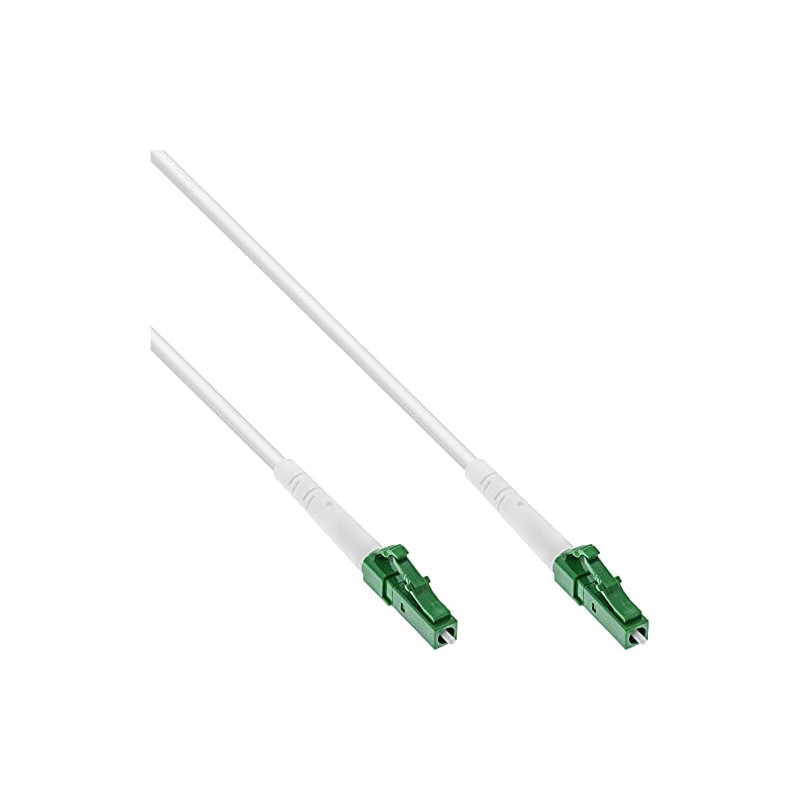 InLine® LWL Simplex Cable, FTTH, LC/APC 8° to LC/APC 8°,