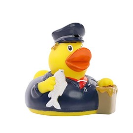 Schnabels Squeaky Duck Hamburg - Gift for Birth Birthday Name Day Children Baby Friend Girl Boy - Toy Bath Duck Bath Decoration