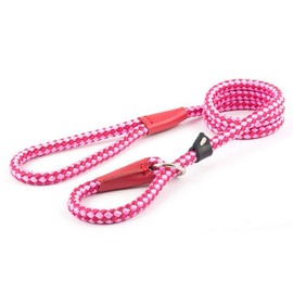 Ancol Nylon Rope Slip Lead Raspberry 1.5mx12mm
