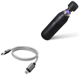BoxWave Cable Compatible with LARQ Bottle PureVis 17 oz - Micro USB DuraCable, Braided Micro USB Charging Cable - Space Grey